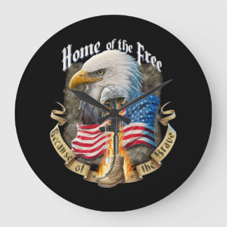 Grande Horloge Ronde Home of Free Because of Eagle Vetera The Brave