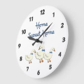 Grande Horloge Ronde Home Sweet Home (Angle)