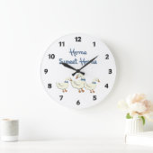 Grande Horloge Ronde Home Sweet Home (Maison)