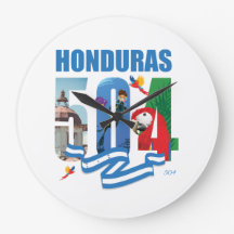 Honduras 504 Reloj de Pared