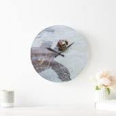 Grande Horloge Ronde Honu Hawaiian Sea Turtle - Hawaii Turtles (Maison)