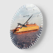 Grande Horloge Ronde Horaire du ferry de Staten Island (Angle)