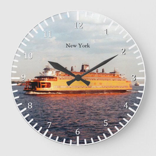 Grande Horloge Ronde Horaire du ferry de Staten Island (Recto)