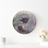 Grande Horloge Ronde Horaire du vin et des herbes d'ail (Maison)