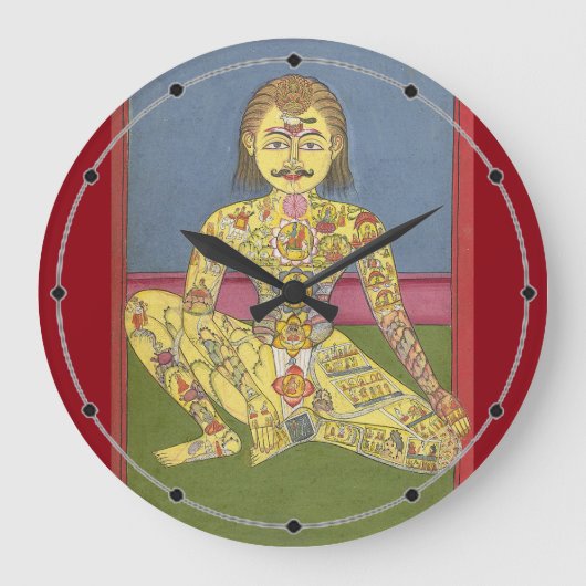 Grande Horloge Ronde Horaire Energy Yoga (Recto)