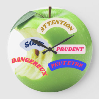 Grande Horloge Ronde Horge murale