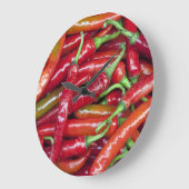 Grande Horloge Ronde Hot Red Peppers (Angle)