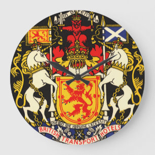 Grande Horloge Ronde Hôtel Caledonian Voyage Ancien Édimbourg Écosse