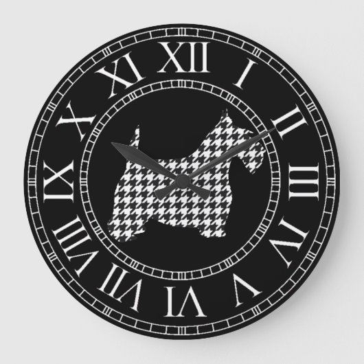 Grande Horloge Ronde Houndstooth Scottie (Recto)