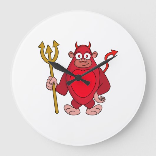 Grande Horloge Ronde https://www.zazzle.com/custom/clocks (Recto)
