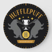 Grande Horloge Ronde HUFFLEPUFF™ Badger and Cup House Pride Graphisme (Recto)