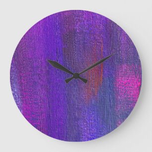 Grande Horloge Ronde Huile Abstraite : Arrière - plan de texture de toi