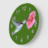 Grande Horloge Ronde Humming Bird Wall Clock (Angle)