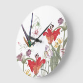 Grande Horloge Ronde Hummingbird Bird (Angle)