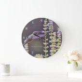 Grande Horloge Ronde Hummingbird feeding (Maison)