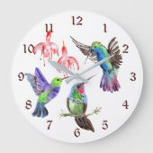 Grande Horloge Ronde Hummingbirds (Recto)