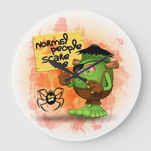 Grande Horloge Ronde Humorous Frankenstein (Recto)