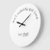 Grande Horloge Ronde Humorous Wall (Angle)