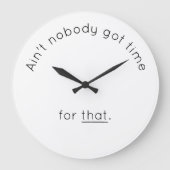 Grande Horloge Ronde Humorous Wall (Recto)