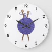 Grande Horloge Ronde Humour tricot (Recto)
