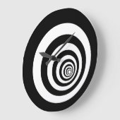 Grande Horloge Ronde Hypnotic Optical Illusion Concetric (Angle)
