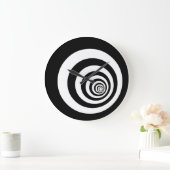 Grande Horloge Ronde Hypnotic Optical Illusion Concetric (Maison)