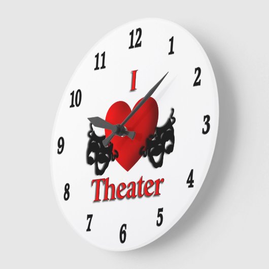 Grande Horloge Ronde I Heart (Angle)