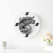 Grande Horloge Ronde I Hurricane Irma Clock (Maison)