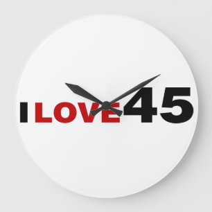 Grande Horloge Ronde I Love 45