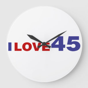 Grande Horloge Ronde I Love 45