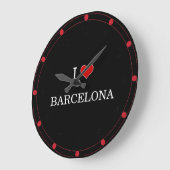 Grande Horloge Ronde I Love Barcelona (Angle)