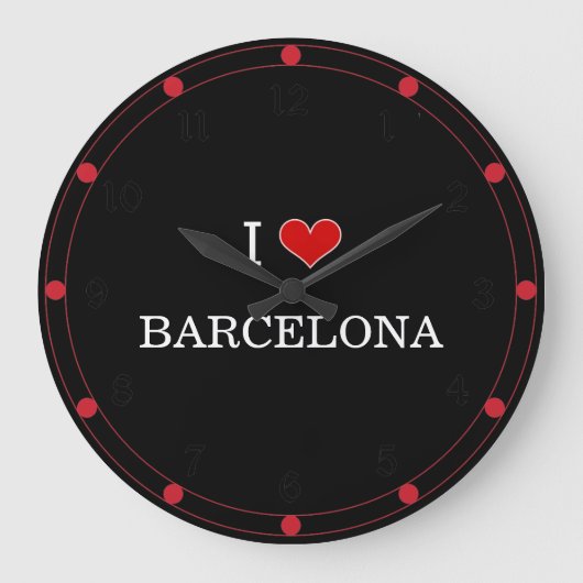 Grande Horloge Ronde I Love Barcelona (Recto)