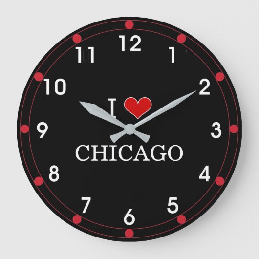 Grande Horloge Ronde I Love Chicago (Recto)