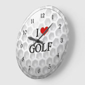 Grande Horloge Ronde I Love Golf (Angle)