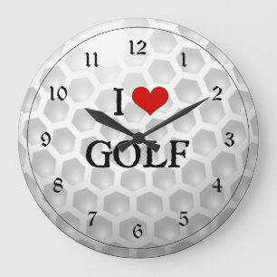 Grande Horloge Ronde I Love Golf