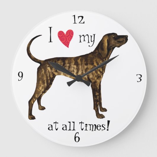 Grande Horloge Ronde I Love my Plott Hound (Recto)