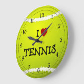 Grande Horloge Ronde I Love tennis (Angle)