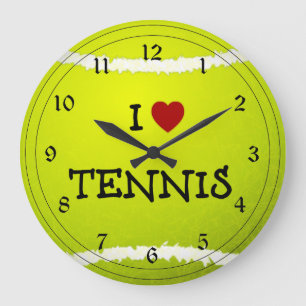 Grande Horloge Ronde I Love tennis