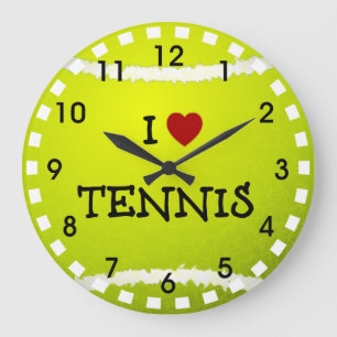 Grande Horloge Ronde I Love tennis