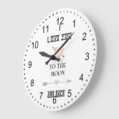 Grande Horloge Ronde I love you to the moon and back (Angle)