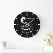 Grande Horloge Ronde I love You To The Moon & Back (Maison)