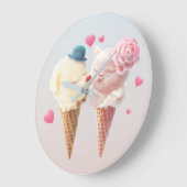 Grande Horloge Ronde Ice Cream Love (Angle)