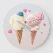Grande Horloge Ronde Ice Cream Love (Recto)