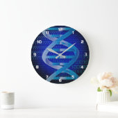 Grande Horloge Ronde ID ADN Blue Science (Maison)