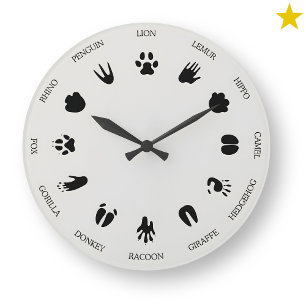 Grande Horloge Ronde Identification des empreintes d'animaux terrestres
