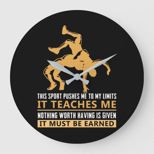 Grande Horloge Ronde IL DOIT ÊTRE GARDÉ lutte (Recto)