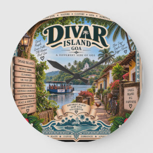 Grande Horloge Ronde Île de Divar — joyau de la rivière Mandovi 🏝️