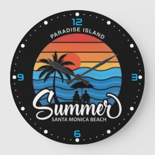 Grande Horloge Ronde Île Paradis Plage Santa Monica-35307