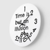 Grande Horloge Ronde Illusion de l'horloge (Angle)