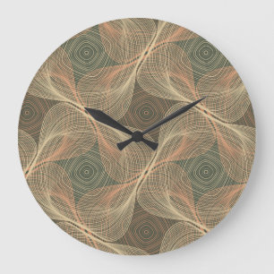 Grande Horloge Ronde Illusions optiques : Intrigue géométrique